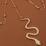 BT192-1 Accessoires de chaîne de corps longue élastique serpent, BT192-1(Or), BT192-1(Argent)