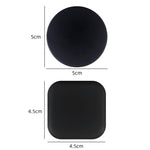 Tampon en silicone anti-collision silencieux pour poignée de porte, taille : 5 cm rond noir, 5 cm rond vert, 4,5 cm carré gris, 4,5 cm carré rose, 4,5 cm carré vert, 4,5 cm carré blanc, 4,5 cm carré noir
