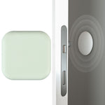 Tampon en silicone anti-collision silencieux pour poignée de porte, taille : 5 cm rond noir, 5 cm rond vert, 4,5 cm carré gris, 4,5 cm carré rose, 4,5 cm carré vert, 4,5 cm carré blanc, 4,5 cm carré noir