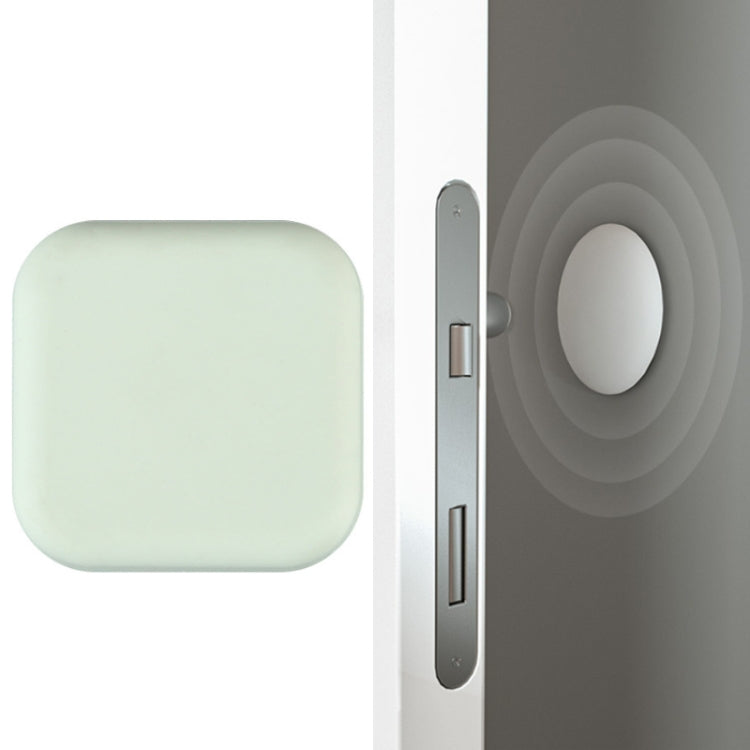 Tampon en silicone anti-collision silencieux pour poignée de porte, taille : 5 cm rond noir, 5 cm rond vert, 4,5 cm carré gris, 4,5 cm carré rose, 4,5 cm carré vert, 4,5 cm carré blanc, 4,5 cm carré noir