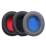 2 PCS Headset Protein Leather Earmuffs for Audio-Technica  ATH-WS660BT, Black, Black+Red, Gray+Blue