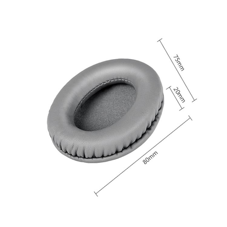 2 paires de coussinets d'écouteurs en cuir protéiné pour Audio-Technica ATH-SR30BT, cuir protéiné noir