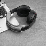 2 paires de coussinets d'écouteurs en cuir protéiné pour Audio-Technica ATH-SR30BT, cuir protéiné noir