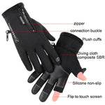 Gants chauds de sport de plein air pour l'équitation, gants de pêche sans doigts à écran tactile, M, L, XL, XXL