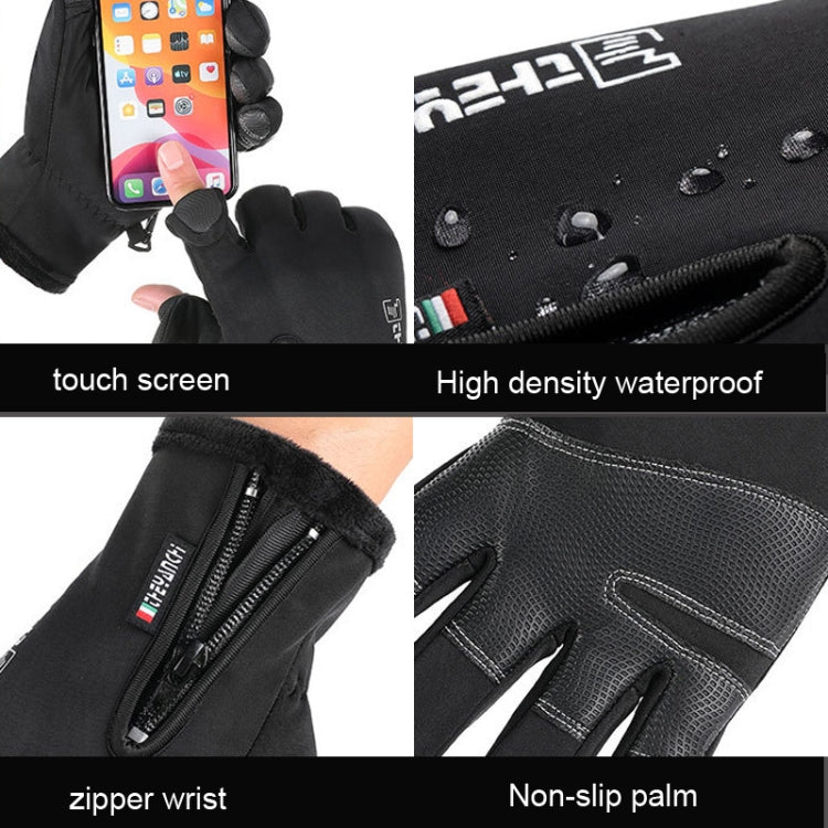 Gants chauds de sport de plein air pour l'équitation, gants de pêche sans doigts à écran tactile, M, L, XL, XXL