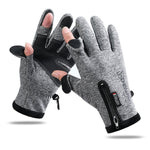 Gants chauds de sport de plein air pour l'équitation, gants de pêche sans doigts à écran tactile, M, L, XL, XXL