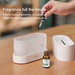 Diffuseur d'arômes flamme, veilleuse et humidificateur, Monochrome (Blanc), Monochrome (Noir)
