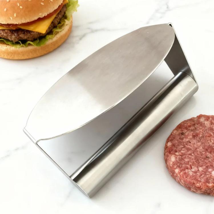 Presse à viande manuelle pour hamburgers en acier inoxydable, Spécification : Circulaire, Circulaire, Carré