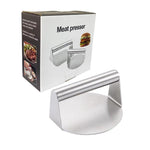 Presse à viande manuelle pour hamburgers en acier inoxydable, Spécification : Circulaire, Circulaire, Carré