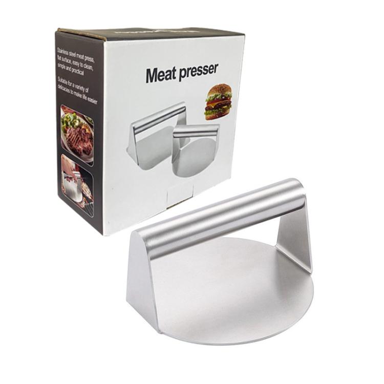 Presse à viande manuelle pour hamburgers en acier inoxydable, Spécification : Circulaire, Circulaire, Carré