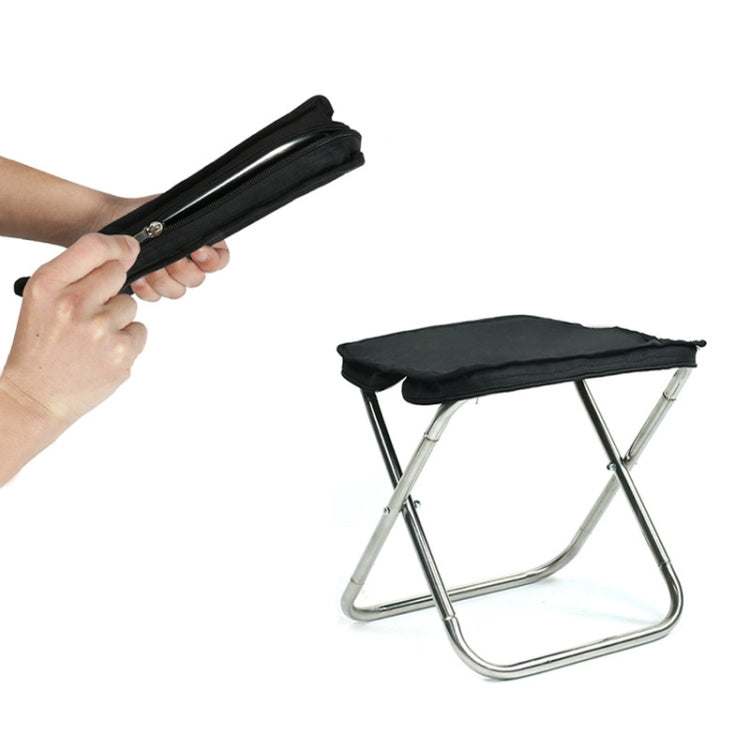 Tabouret de pêche pliant portable d'extérieur, Tabouret de pêche (noir), Tabouret de pêche (bleu)