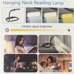 GH-8 Lampe de cou suspendue USB Lampe de table Veilleuse, Noir, Blanc