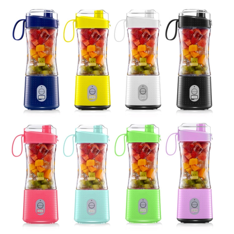 Tasse de jus de presse-agrumes électrique à 6 lames, noir, blanc, jaune, violet, vert, bleu, bleu foncé, rouge rosé