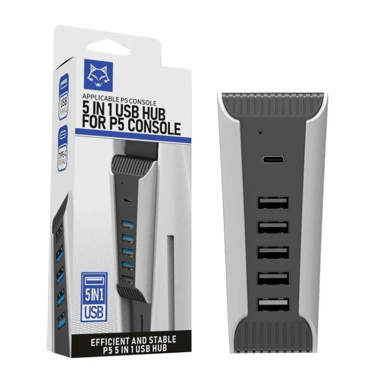 Hub USB 5 en 1 pour console PS5, pour PS5 5 en 1