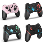 Manette de jeu Bluetooth sans fil avec programmation de macros pour Switch Pro, bleu gauche vert droit
