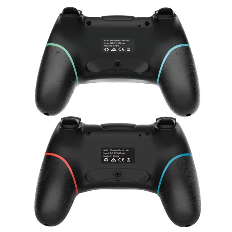 Manette de jeu Bluetooth sans fil avec programmation de macros pour Switch Pro, bleu gauche vert droit