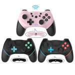 Manette de jeu Bluetooth sans fil avec programmation de macros pour Switch Pro, bleu gauche vert droit