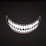 J06 Motorcycle Helmet Sticker, Small Teeth, Large Teeth, Small Tongue, Large Tongue
