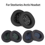 2 coussinets d'écouteurs en éponge pour Steelseries Arctis Pro / Arctis 3 / 5 / 7 (cuir noir gris), TBD0601869701B, TBD0601869701C, TBD0601869701D, TBD0601869701E, TBD0601869701F, TBD0601869701G, TBD0601869701H, TBD0601869701J, TBD0601869701A