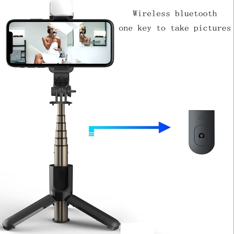 Perche à selfie Bluetooth CYKE L11S avec lumière de beauté et trépied pour live, L11S