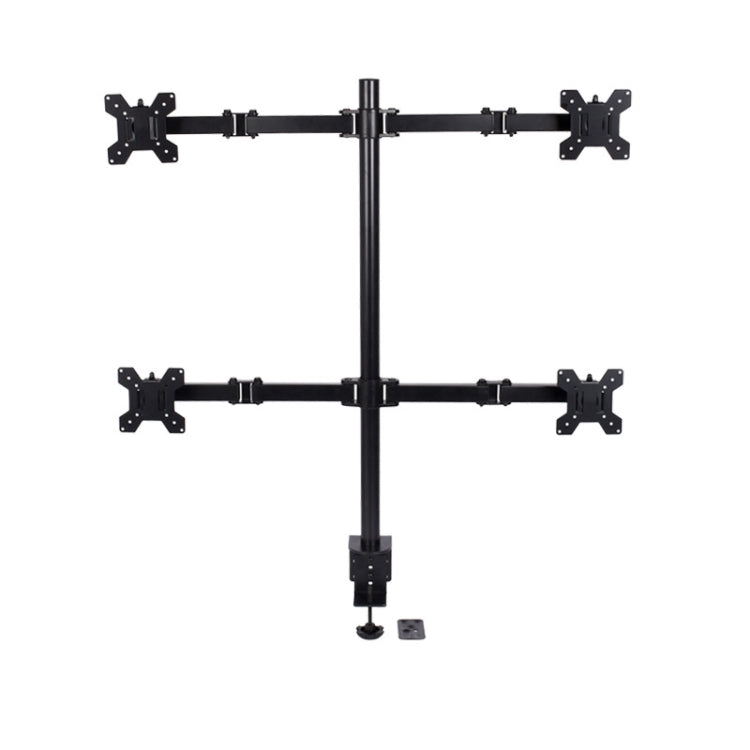 Support de levage de moniteur de bureau, support de bureau à double écran, pince de table à double écran, support de bureau à quatre écrans, pince de table à quatre écrans