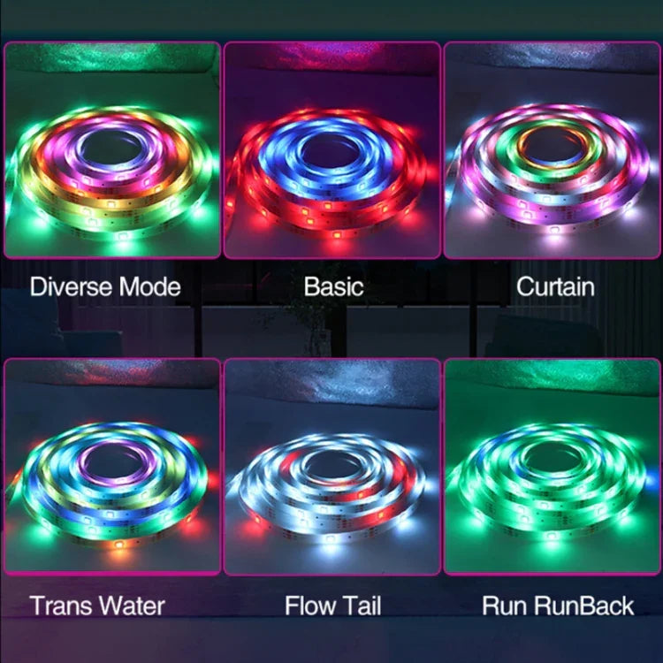 Bande lumineuse LED Symphony Marquee télécommandée 2.4G, Longueur : 2m 28 LED, 3m 42 LED, 4m 56 LED, 5m 70 LED, 7,5m 105 LED, 10m 140 LED