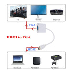 Convertisseur HDMI vers VGA HD 1080P ZHQ007, blanc, noir