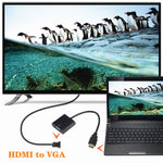 Convertisseur HDMI vers VGA HD 1080P ZHQ007, blanc, noir