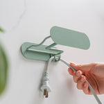 Sèche-cheveux de salle de bain sans poinçonnage, support en fer, marron, vert, noir