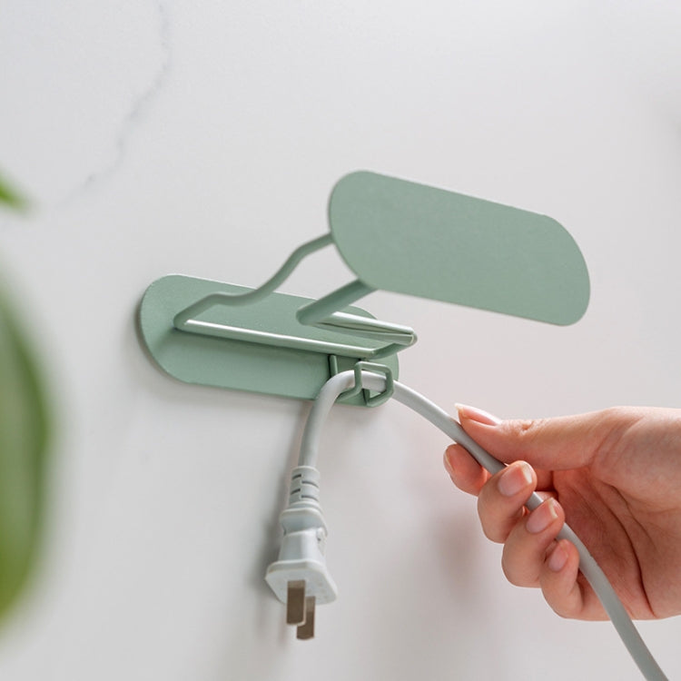 Sèche-cheveux de salle de bain sans poinçonnage, support en fer, marron, vert, noir