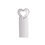 Clés USB 2.0 haute vitesse en métal en forme de cœur Zshqu2, 4 Go, 8 Go, 16 Go, 32 Go, 64 Go, 128 Go
