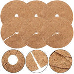 6 PCS/Set tapis plat anti-gel pour racines de plantes en pot en fibre de noix de coco, Taille :, 20cm, 30cm