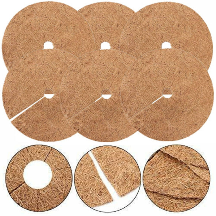 6 PCS/Set tapis plat anti-gel pour racines de plantes en pot en fibre de noix de coco, Taille :, 20cm, 30cm
