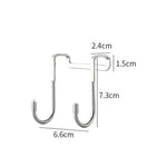 Lot de 5 crochets doubles en S en acier inoxydable pour manteau et porte de tiroir, crochet double en S