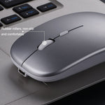 C7002 Souris sans fil lumineuse colorée 4 boutons 2400 DPI, 2.4G Blanc, 2.4G Or Rose, 2.4G Noir, 2.4G Gris Argenté, Double mode Blanc, Double mode Noir, Double mode Argent, Double mode Or
