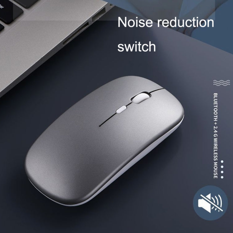 C7002 Souris sans fil lumineuse colorée 4 boutons 2400 DPI, 2.4G Blanc, 2.4G Or Rose, 2.4G Noir, 2.4G Gris Argenté, Double mode Blanc, Double mode Noir, Double mode Argent, Double mode Or