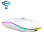 C7002 Souris sans fil lumineuse colorée 4 boutons 2400 DPI, 2.4G Blanc, 2.4G Or Rose, 2.4G Noir, 2.4G Gris Argenté, Double mode Blanc, Double mode Noir, Double mode Argent, Double mode Or