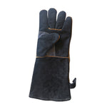 1 paire de gants de soudure en cuir de vache résistants aux coupures pour jardinage extérieur, longueur 35 cm, 40 cm