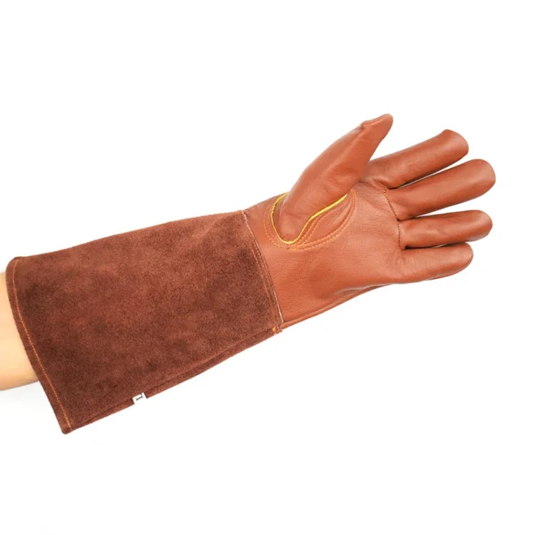 1 paire de gants de jardinage en cuir anti-coupures à motifs floraux, Taille : S, M, L, XL