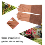 1 paire de gants de jardinage en cuir anti-coupures à motifs floraux, Taille : S, M, L, XL