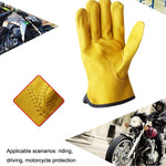 1 paire de gants de jardinage résistants à l'usure en cuir de vache JJ-1011, tailles : M, L, XL
