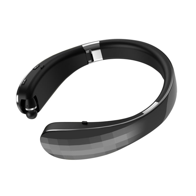 Écouteurs Bluetooth pliables à col télescopique, noir, blanc