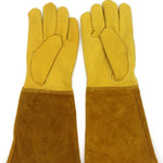1 paire de gants de jardin JJ-GD305 en cuir véritable, résistants aux coupures et aux perforations, taille : S, M, L, XL