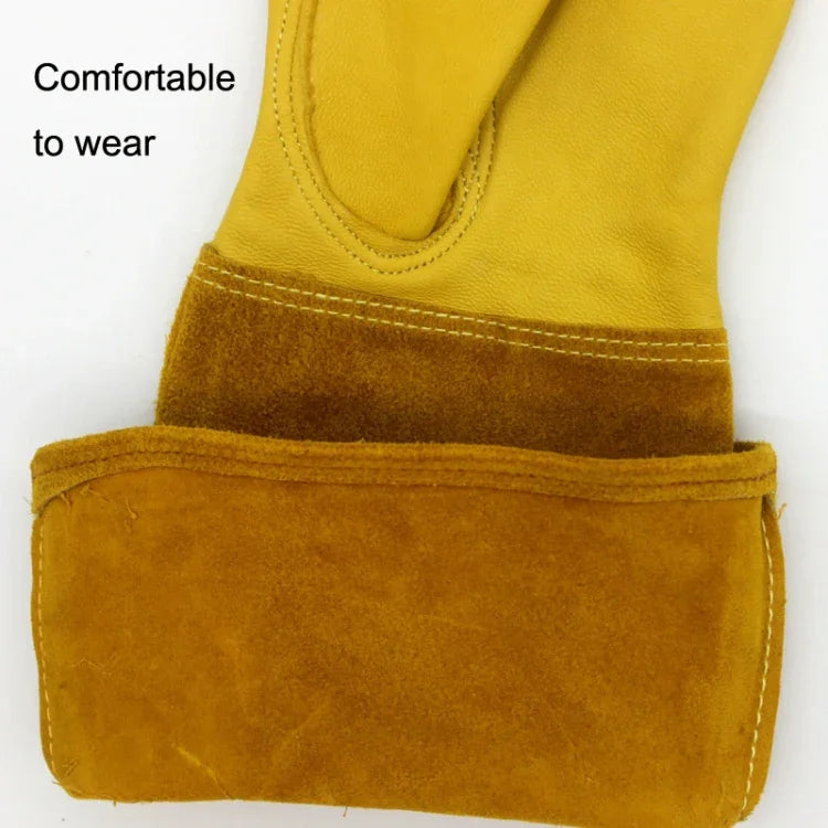 1 paire de gants de jardin JJ-GD305 en cuir véritable, résistants aux coupures et aux perforations, taille : S, M, L, XL