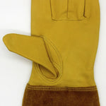 1 paire de gants de jardin JJ-GD305 en cuir véritable, résistants aux coupures et aux perforations, taille : S, M, L, XL