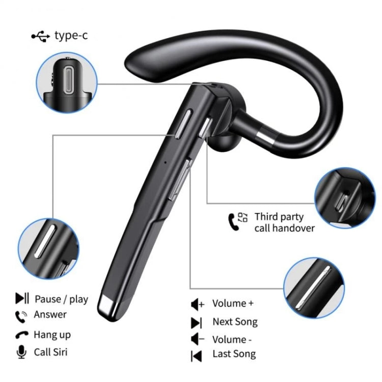 Écouteur Bluetooth professionnel 520 Gen2 avec contour d'oreille, Style :, 520 Gen2, 520 Gen2 avec boîtier de charge