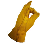 1 paire de gants de sécurité de travail en cuir véritable pour jardinage extérieur JJ-1004, tailles S, M, L, XL