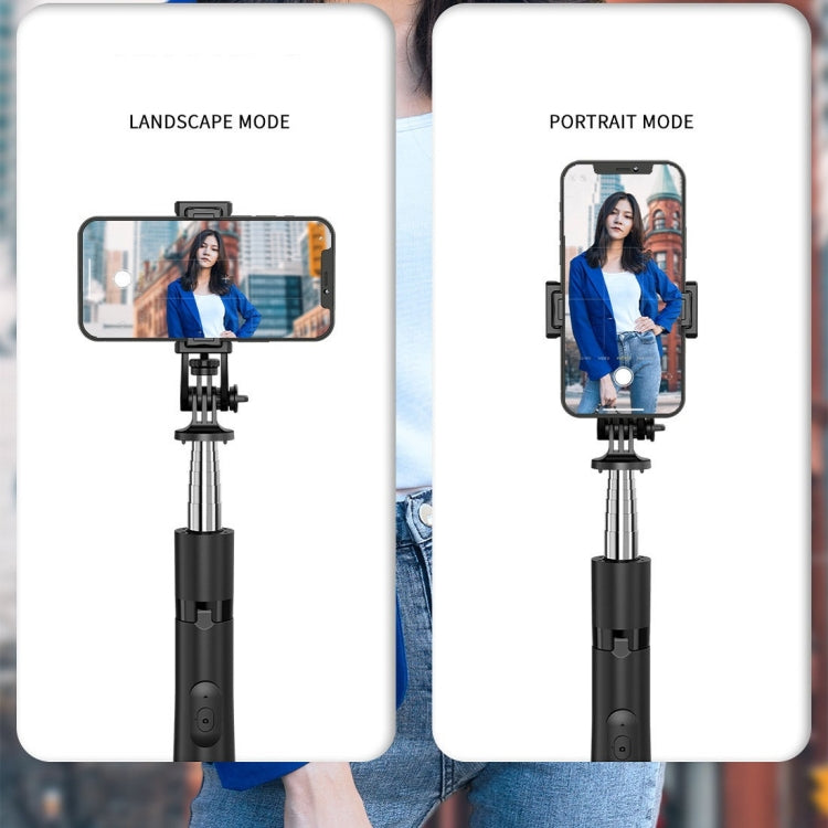 Perche à selfie Bluetooth sans fil avec support télescopique pour live, Spécification : Q05 (noir), Q05S (noir avec lumière de remplissage)