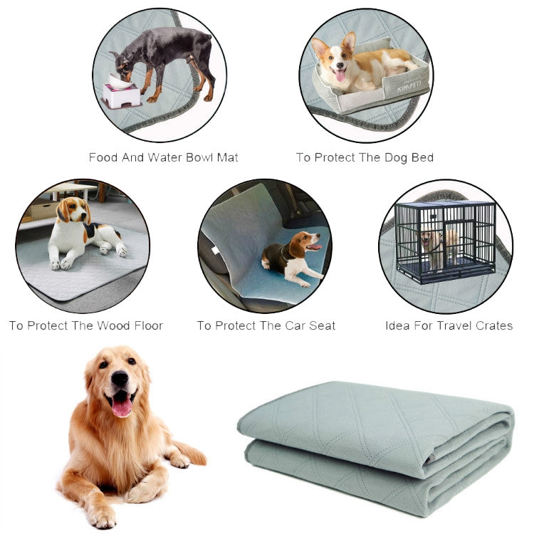 OBL0014 Tapis absorbant lavable pour urine de chien, Taille :, S (Gris), M (Gris), L (Gris), S (Vert), M (Vert), L (Vert), S (Motif os), M (Motif os), L (Motif os), S (Marron), M (Marron), L (Marron), S (Gris foncé), M (Gris foncé), L (Gris foncé)