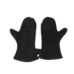1 paire de gants isolants en cuir véritable pour barbecue d'extérieur, KX139